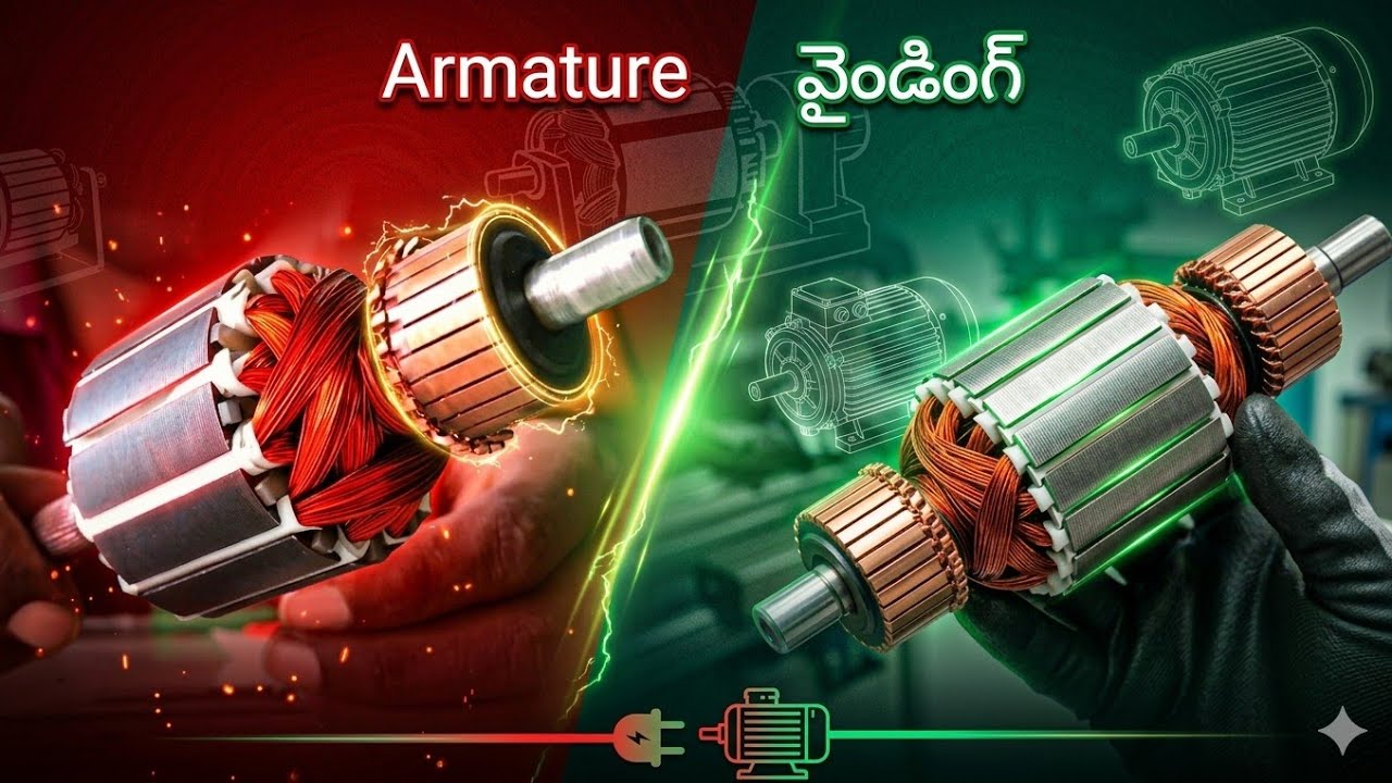 Mixer grinder armature winding || Electrical telugu