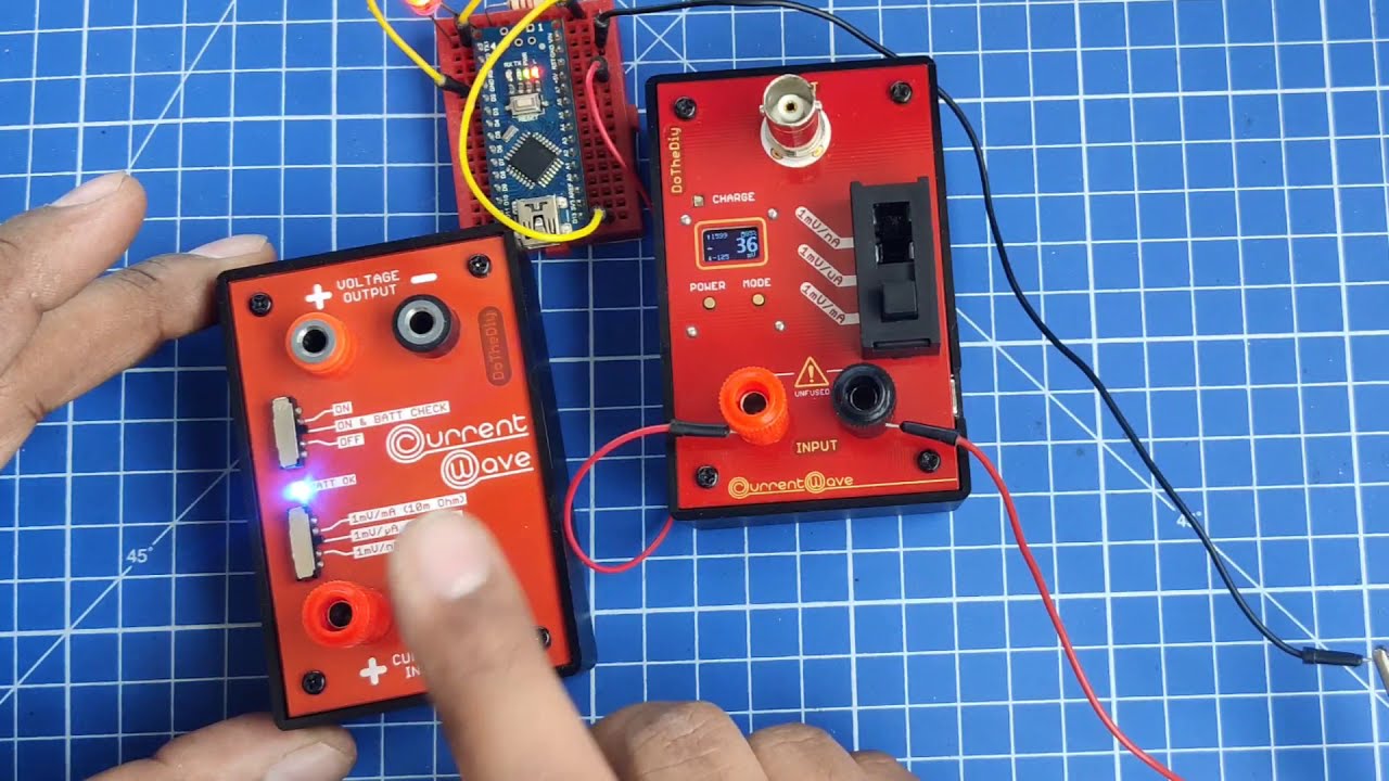 DoTheDiy - CurrentWave D (based on uCurrent by Dave Jones from eevblog)