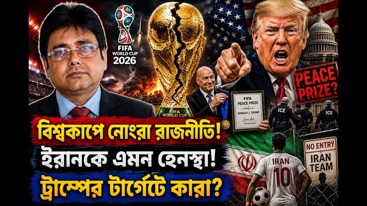 বিশ্বকাপে ইরানকে জব্দের ছক ট্রাম্পের! সোমালিয়ার রেফারিকে হেনস্থা! FIFA World Cup | Trump Vs Iran |