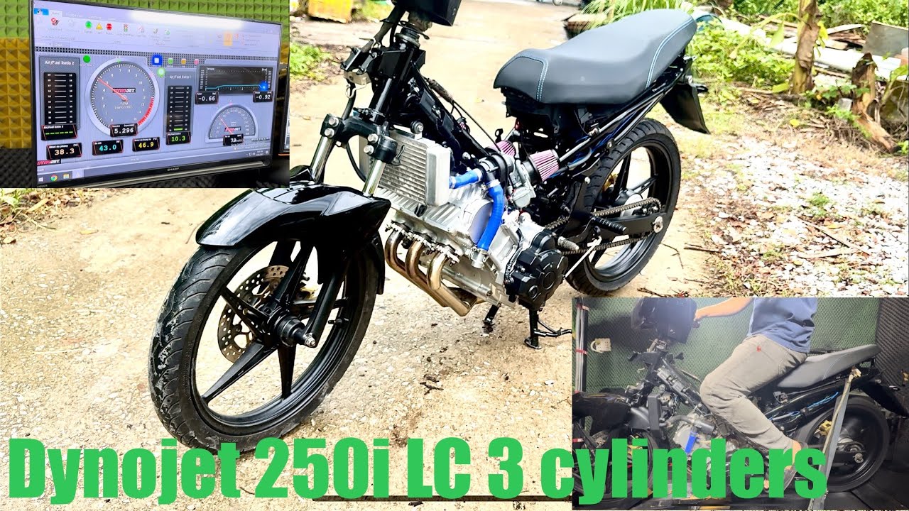 Dyno homemade engine 3 Cylinders at full capacity