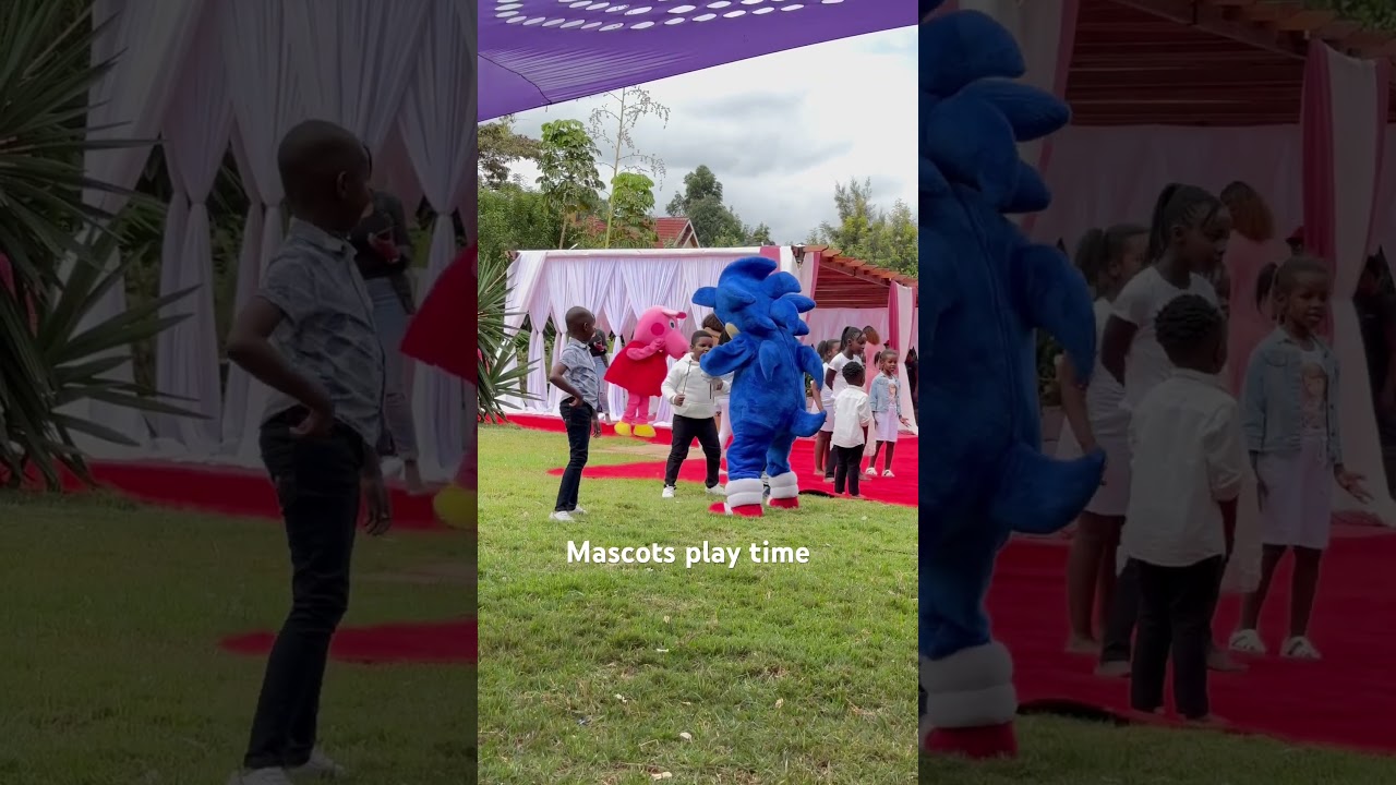 Mascots came to my friend's birthday party #funny #toy #ForKids #Mascot