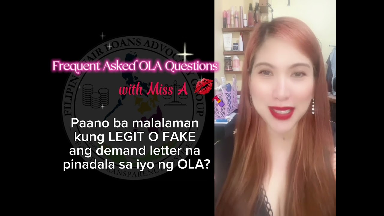 Paano ba malalaman kung LEGIT o FAKE ang deman letter na ipinadala sa iyo ng OLA?