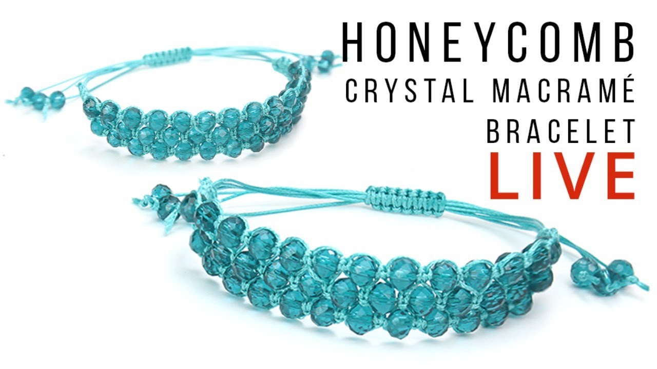 TWO TUTORIALS IN ONE: Honeycomb Bracelet Live Tutorial by Bead Spider