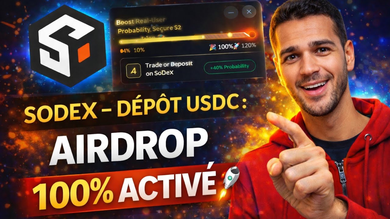 #SosoValue : Activez 100% d&rsquo;Airdrop &ndash; D&eacute;p&ocirc;t USDC sur SoDEX - Vault