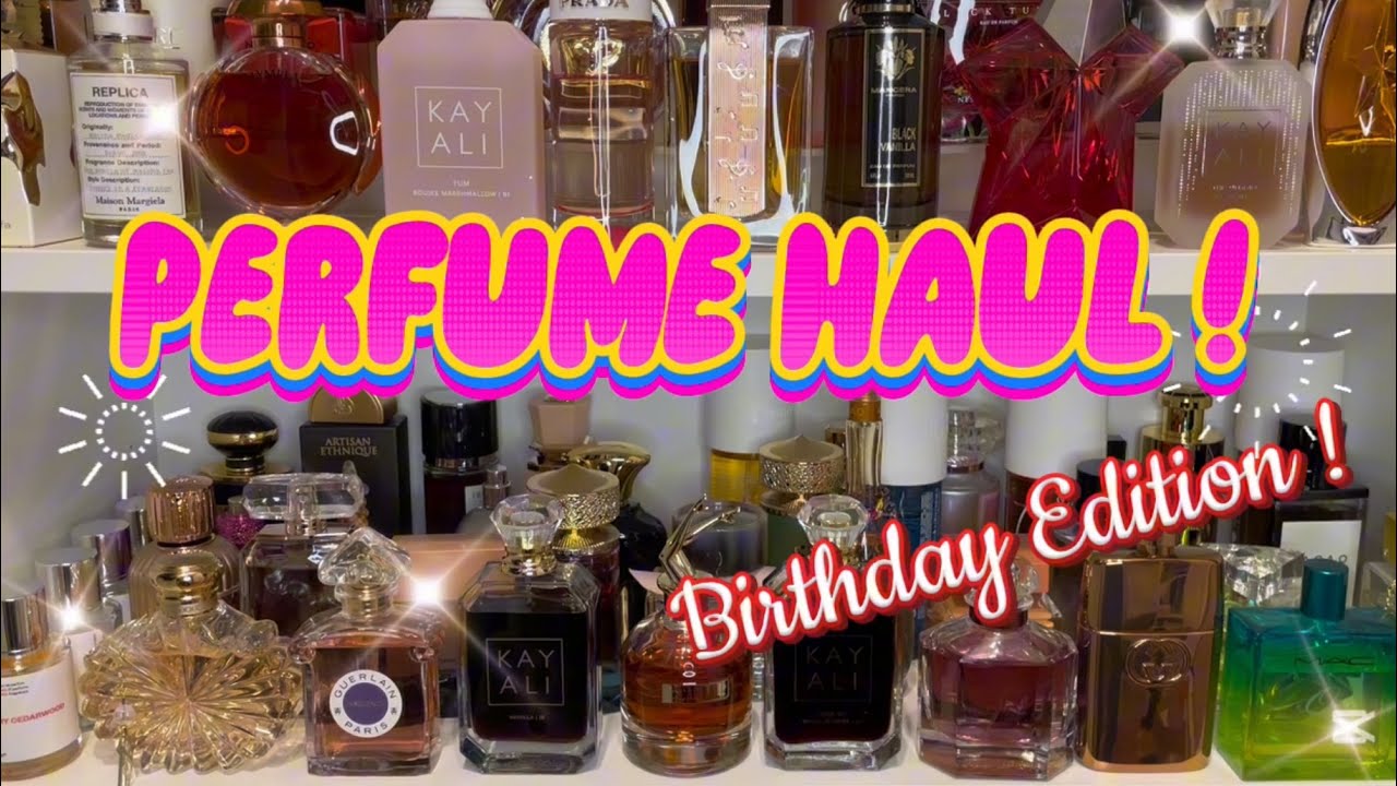 PERFUME HAUL ! BIRTHDAY edition 🎉  Blind buys 🩷 #fragrancehaul #fragrancereview #perfumehaul 