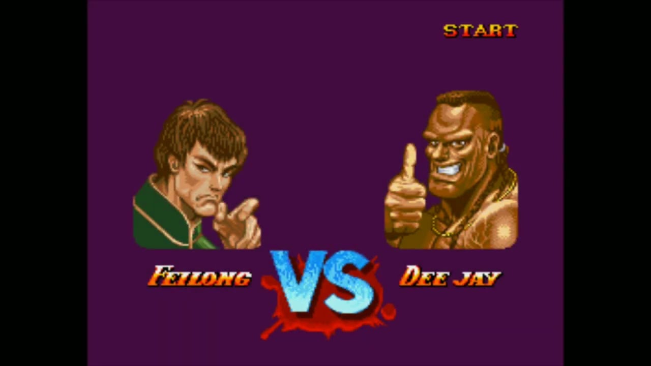 SUPER STREET FIGHTER II SEGA MEGA DRIVE LEVEL 8 SUPER MODE EXPERT FEILONG