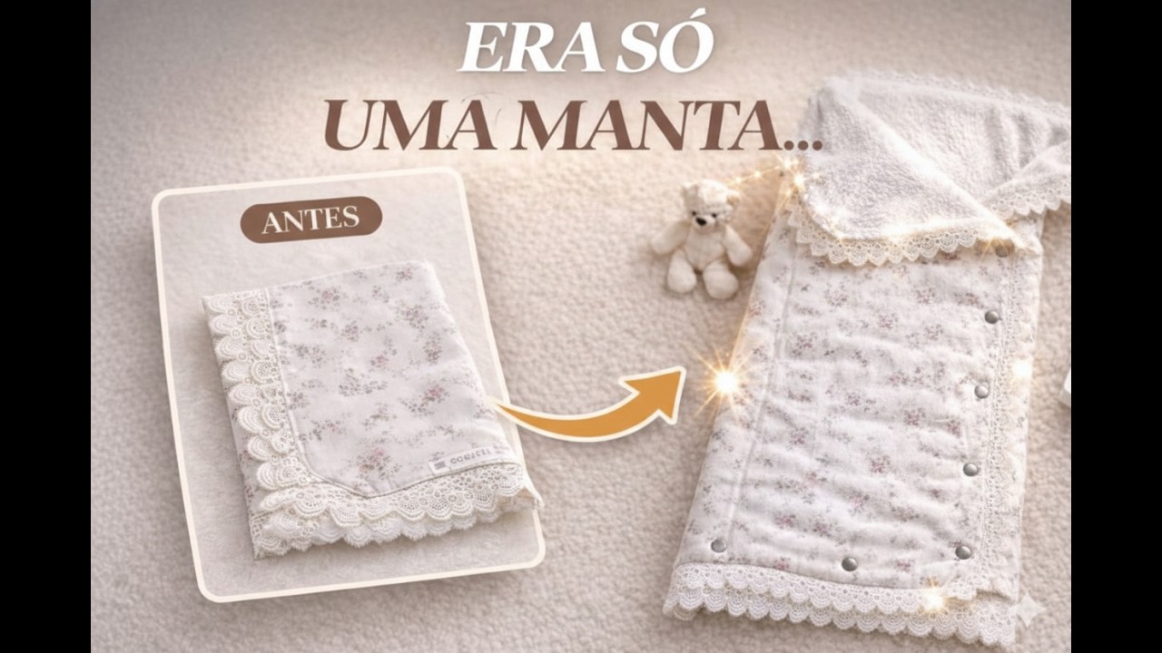 Upcycling na costura: Veja como virou uma peça Premium! Saco Dormir de Luxo.