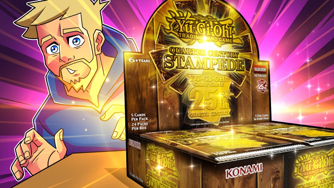 Opening Konami's latest Yu-Gi-Oh! set - Quarter Century Stampede!