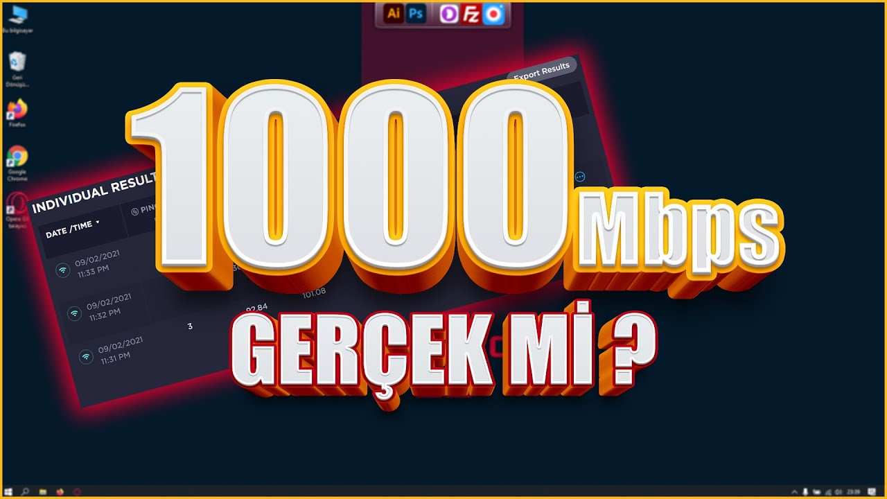 Evde 1.000 Mbps internet Deneyimi ! Turknet GigaFiber!