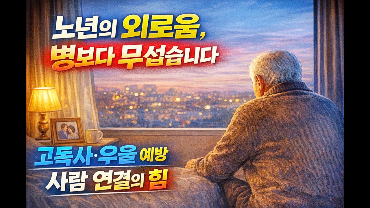 노년의 외로움 병보다 무섭습니다