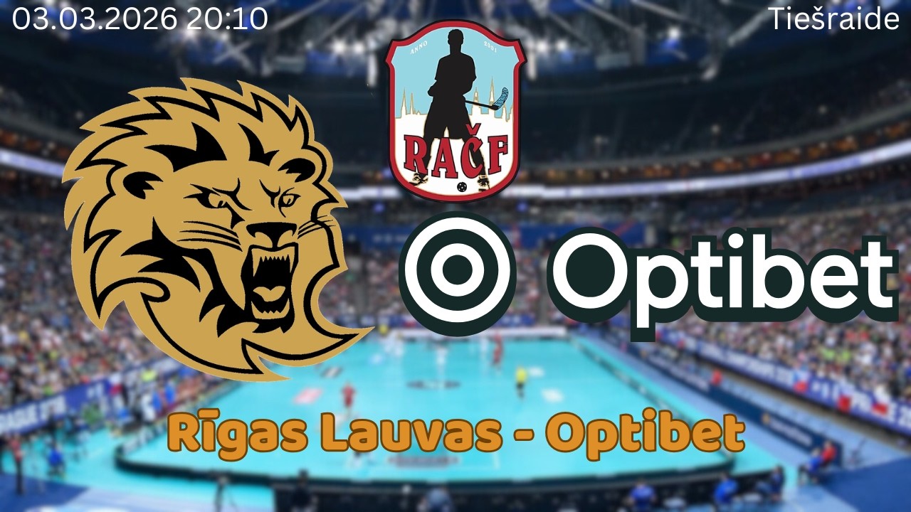 Florbols RAČF. Rīgas Lauvas - Optibet. Rīgā, 03.03.2026.