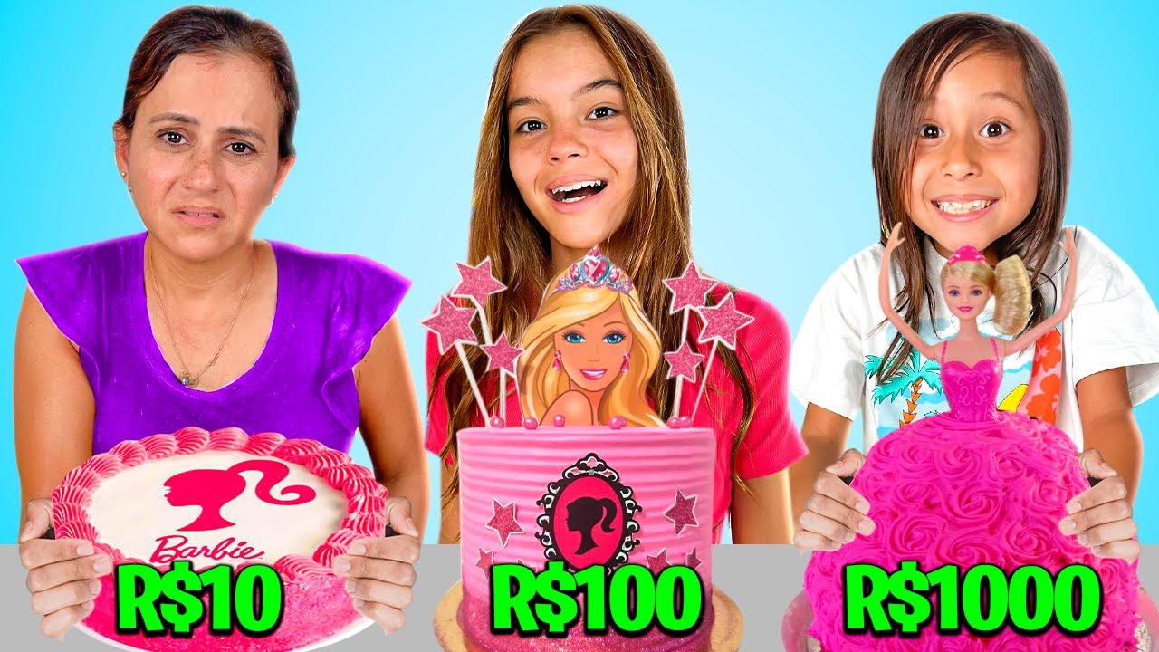 BOLO DECORADO DE R$10, R$100 ou R$1000!!