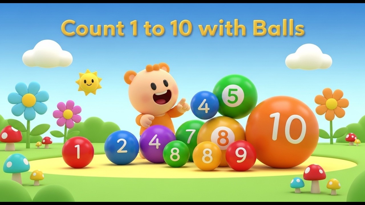 Count 1 to 10 With Balls