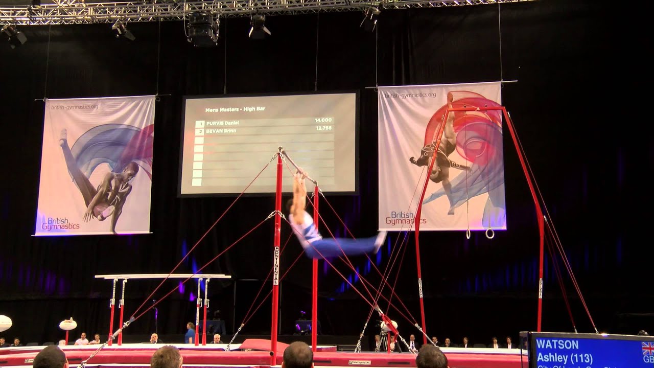 ASHLEY WATSON - SILVER - HIGH BAR - APPARATUS FINAL 2014 BRITISH - SENIOR - MASTERS