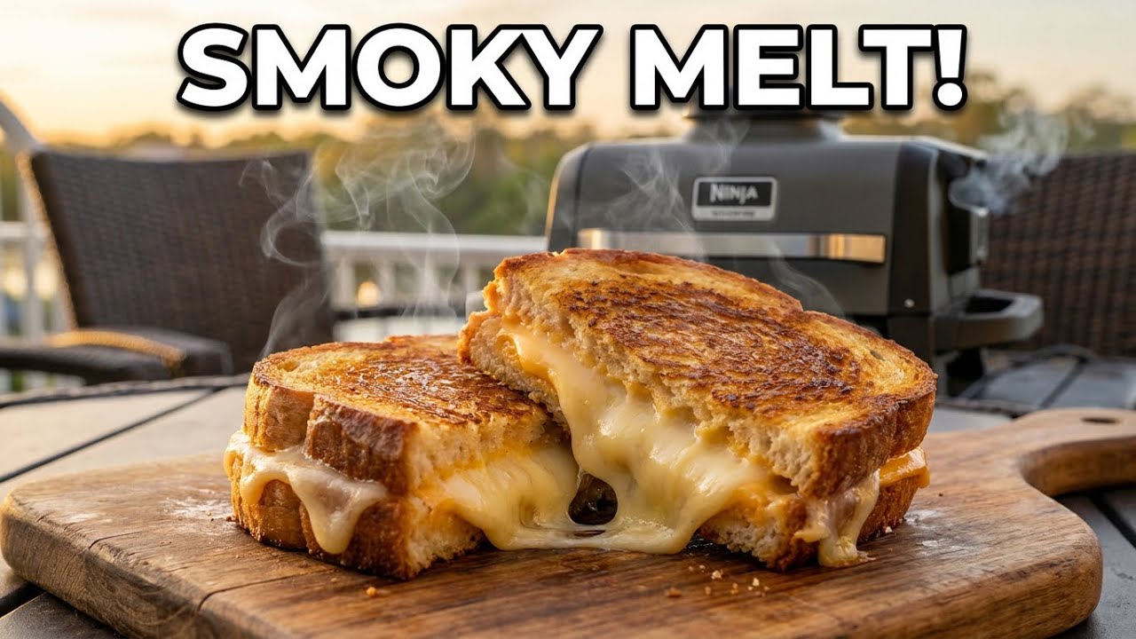 Ultimate Smoked Grilled Cheese on a Ninja Woodfire Grill!