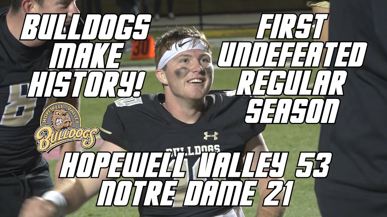 Hopewell Valley 53 Notre Dame 21 | Week 8 Football | QB Tim McKeown: 4 TD's