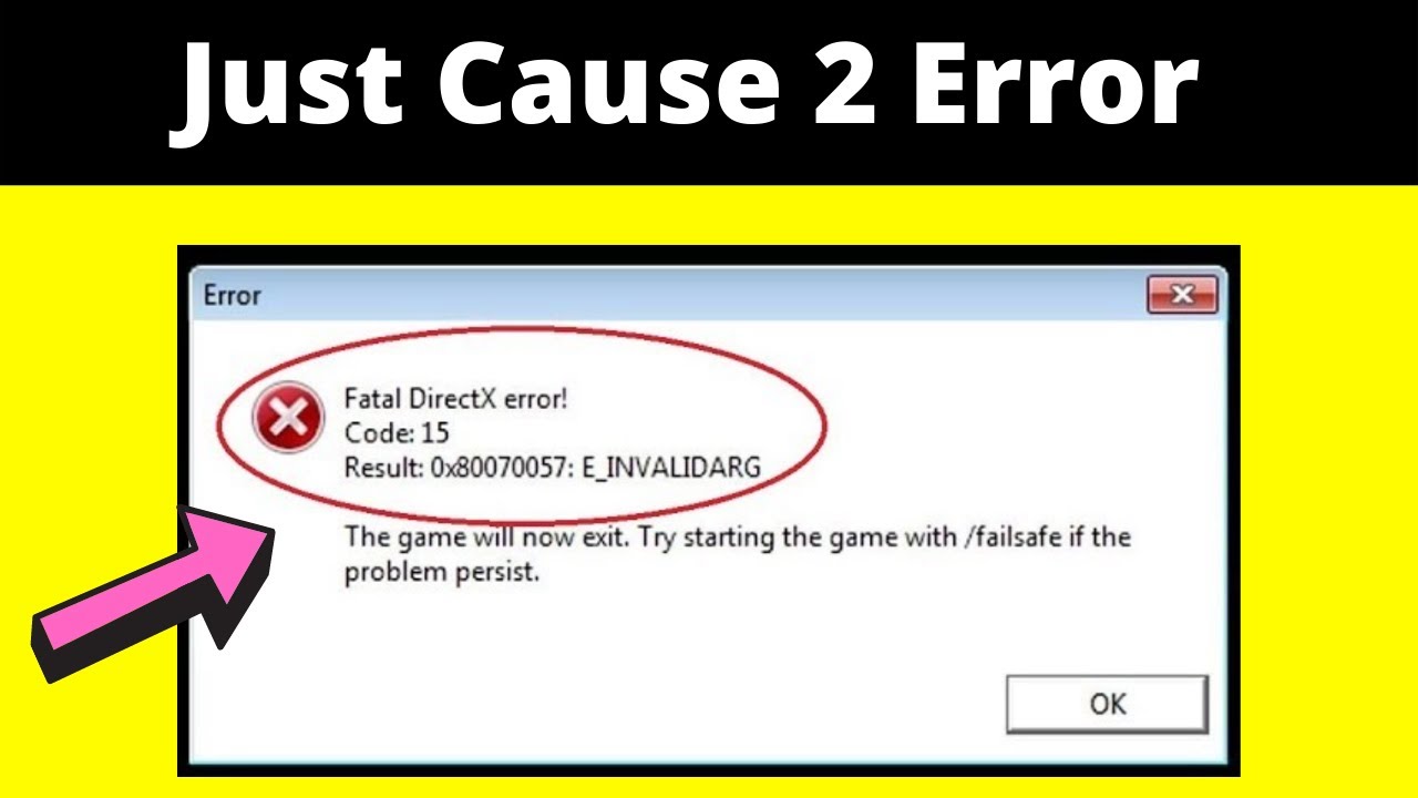 Fatal directx error code 15 just cause 2 | Fix just cause 2 fatal directx error code 15 easily