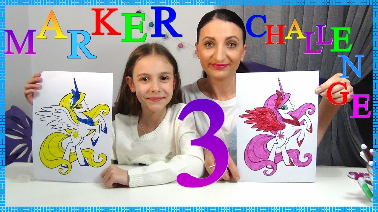 3 MARKER CHALLENGE ΧΩΡΊΣ ΑΝΤΊΧΕΙΡΑ! Εμείς Ζωγραφίζουμε Εσείς Ψηφίζεται! 👍
