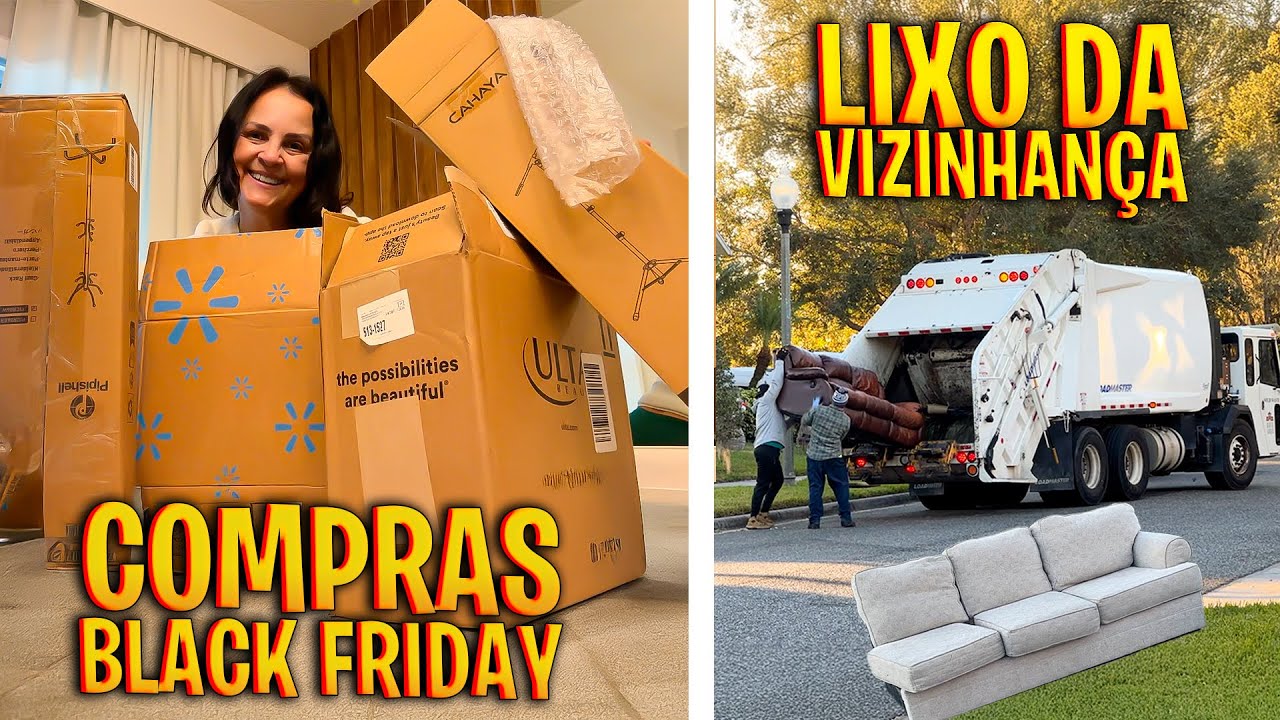 Meus vizinhos jogam moveis no lixo- Destruiram  o sofá quase novo 😱 Abrindo compras do Amazon