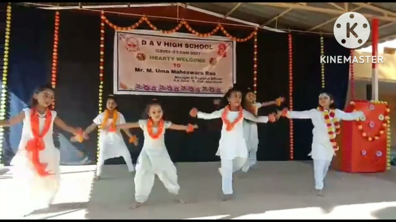 Hara Hara Shambo dance by 2nd class kids on R O sir visit