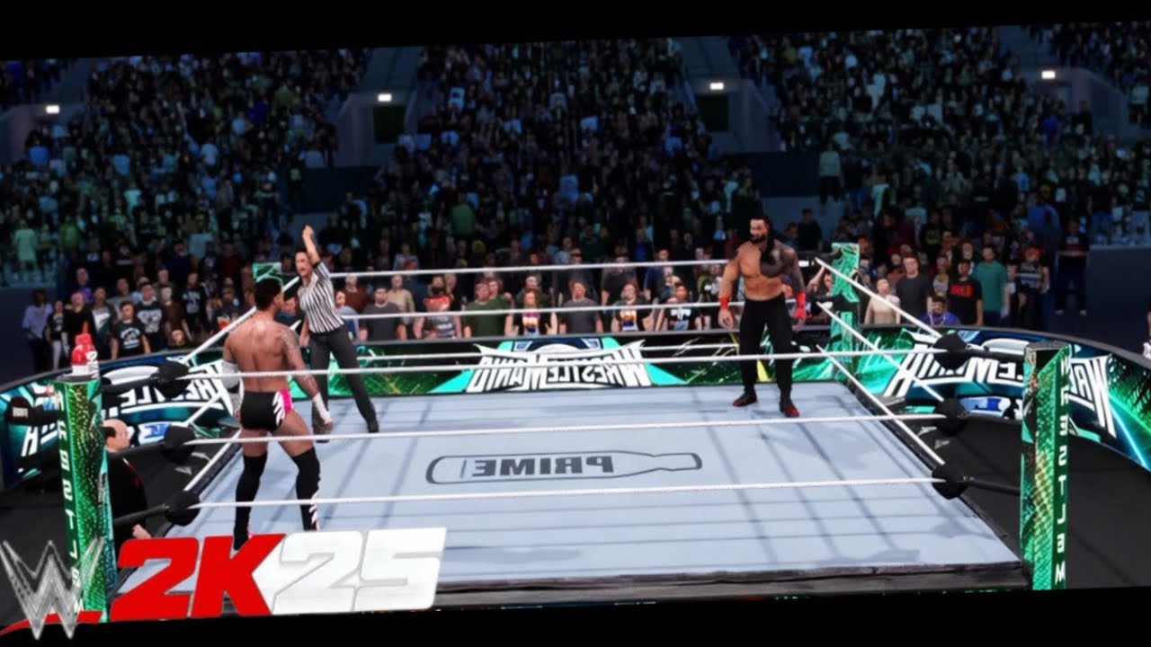 WWE 2K25 - CM Punk vs Roman Reigns - WWE Championship Match