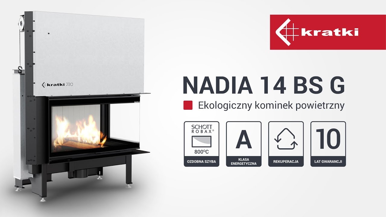 Poznaj zalety kominka NADIA 14 BS G od Kratki
