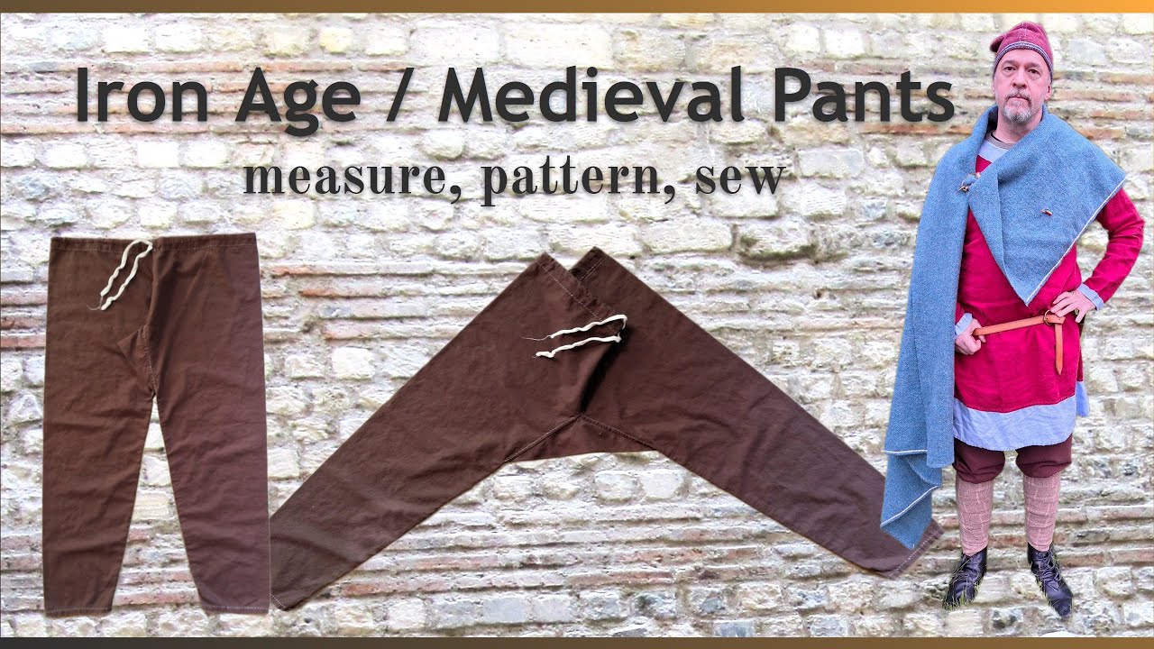 Iron age / medieval pants: from measurements to a finished garment