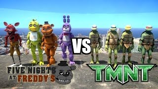 FIVE NIGHTS AT FREDDY'S VS TEENAGE MUTANT NINJA TURTLES EPIC BATTLE