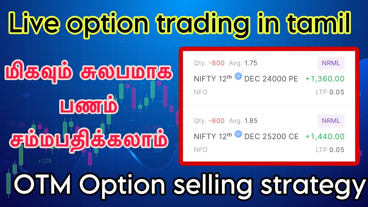 OTM option selling strategy in tamil | how to buy and sell options? | option trading strategy tamil