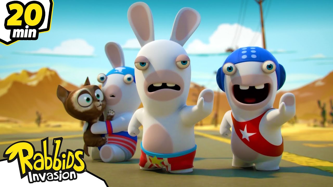 ¿Se convirtieron en los Superhéroes de los Gatos? 😂 | Rabbids La Invasión 🐰 | Dibujos animados