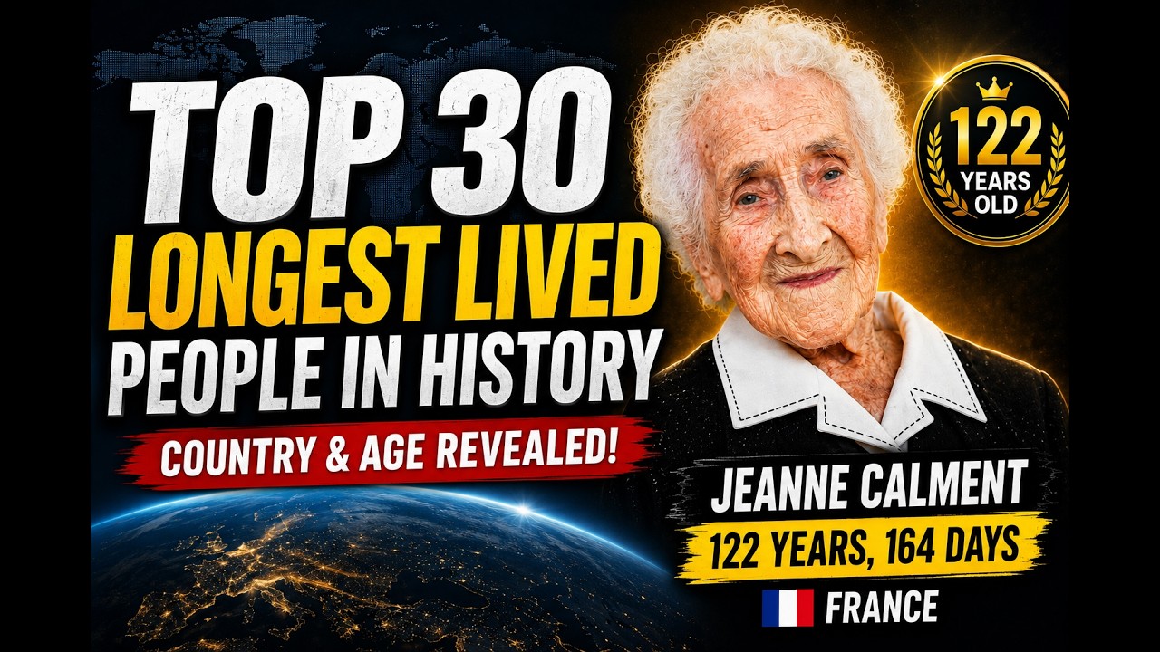 Top 30 Longest-Lived Verified People in History 🌍 | Oldest Humans Ever Recorded