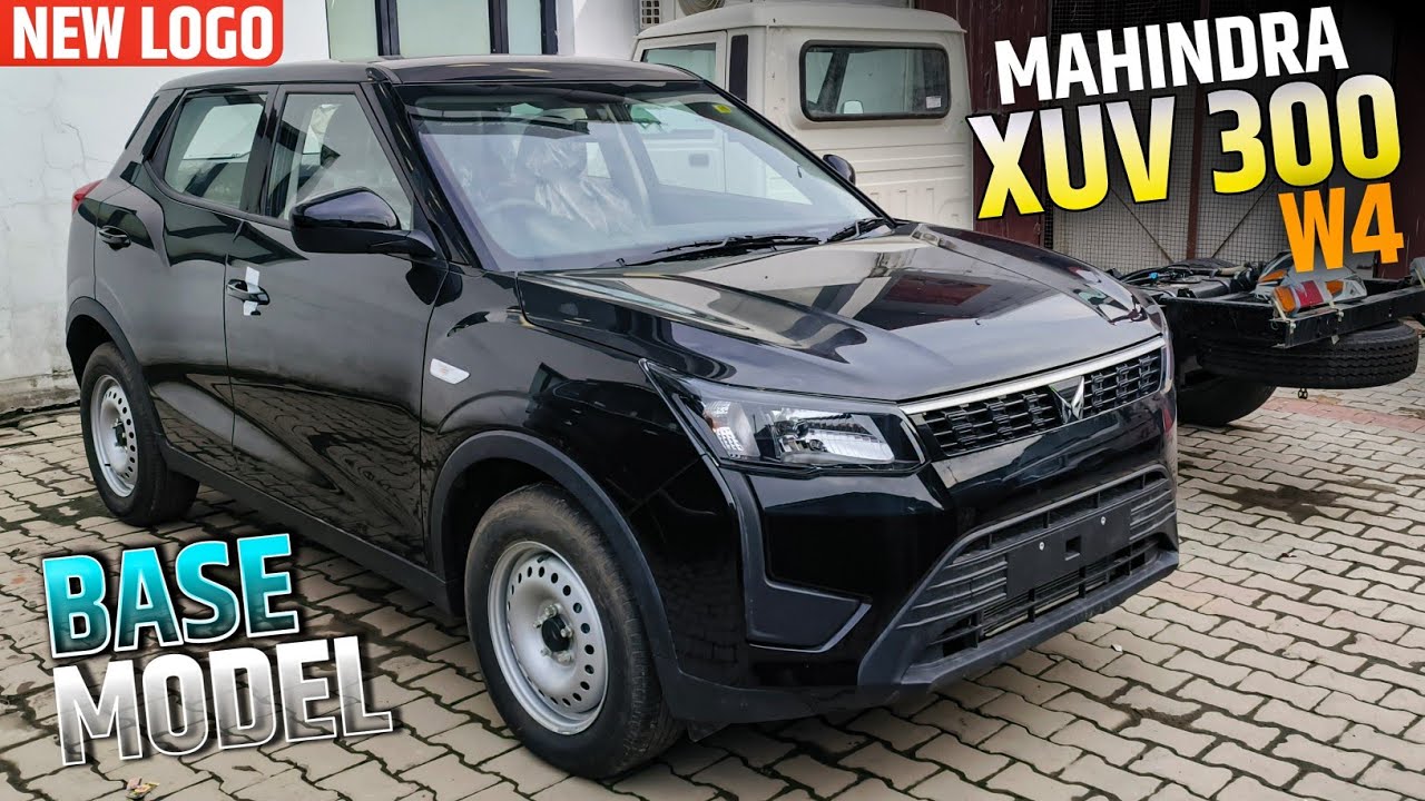 New Mahindra Xuv300 Base model ❤️ 🔥Black colour 🖤 l xuv300 W4 diesel review and Walkaround l MRCars