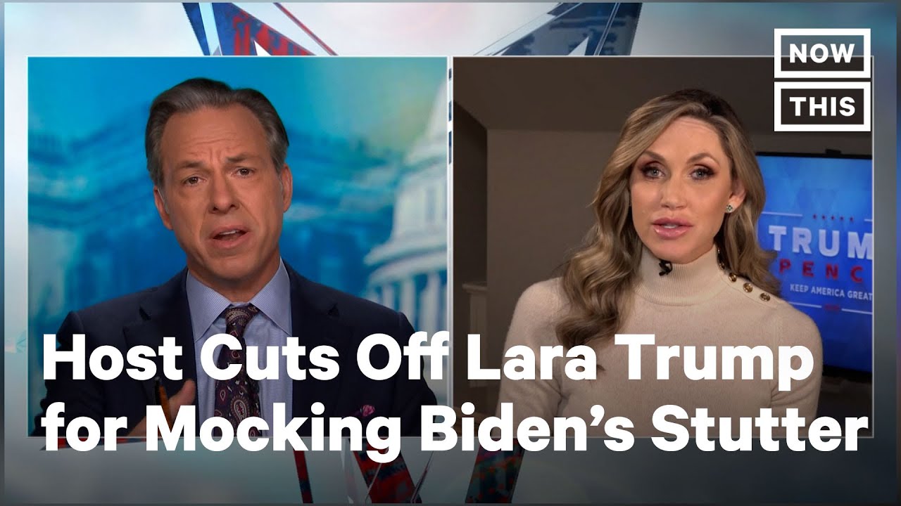 Jake Tapper Calls Out Lara Trump For Mocking Biden's Stutter | NowThis