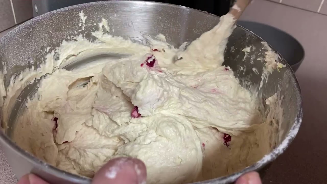 White Chocolate Raspberry Bundt cake