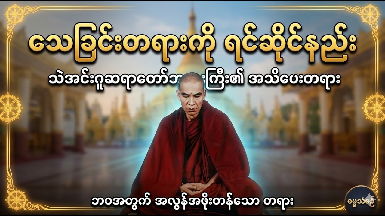မသေခင် ဒါကို သိထားမှရမယ် - သဲအင်းဂူဆရာတော်ဘုရားကြီး၏ အထူးတရားတော်