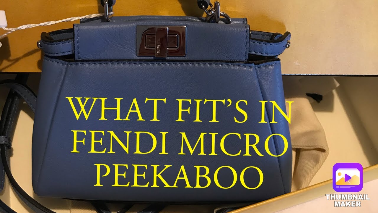 WHAT FIT'S IN FENDI MICRO PEEKABOO + MODSHOT
