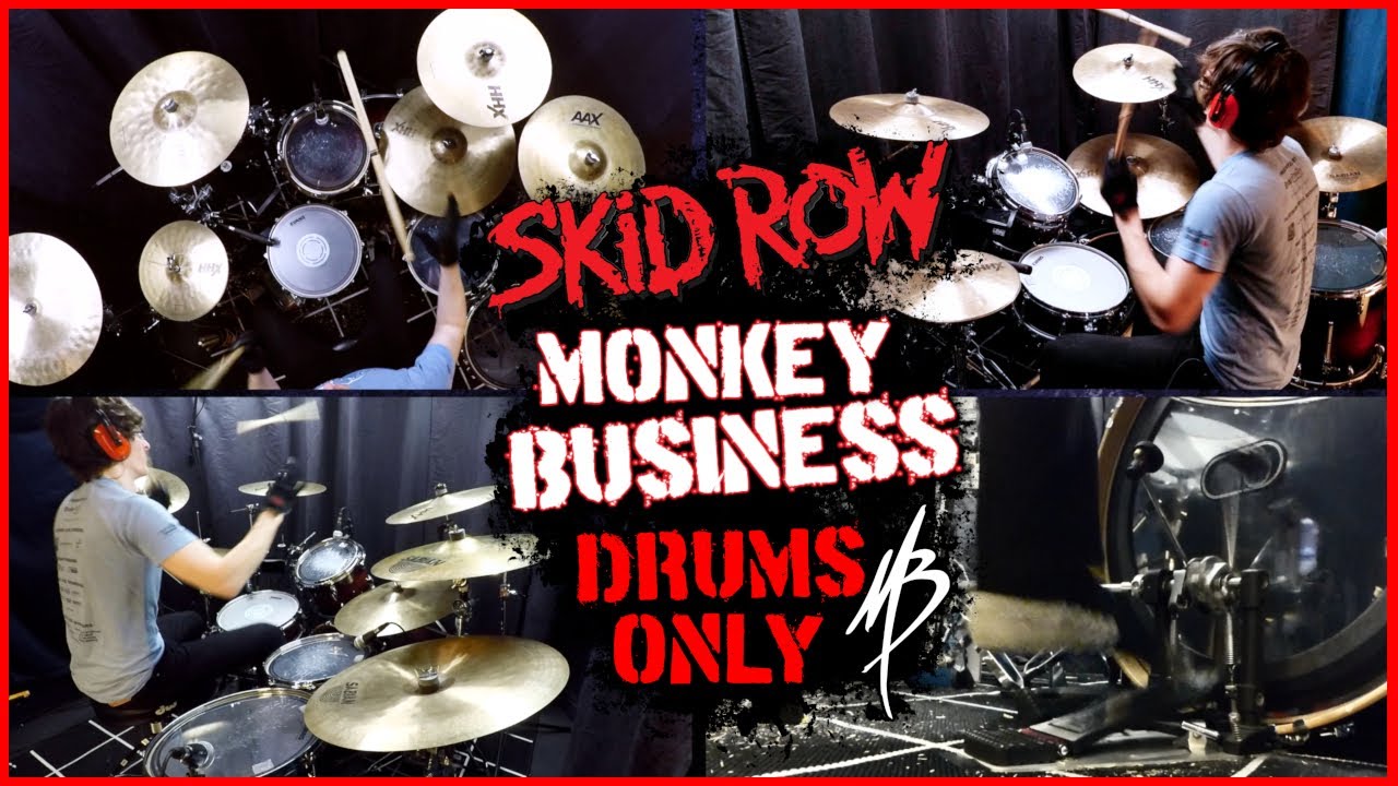 Skid Row - Monkey Business - Drums Only | MBDrums