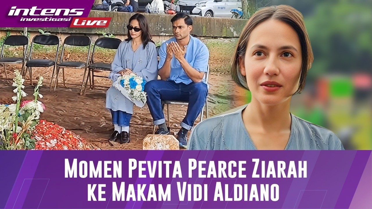 Kedatangan Pevita Pearce Ke makam Mendiang Vidi Aldiano Doakan Sahabatnya