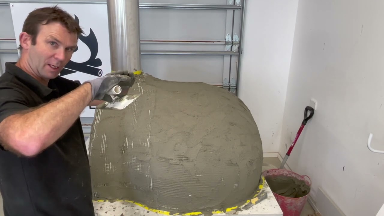 Part 5: First Layer of Decorative Plaster for the 800mm Primal Fires Pizza Oven