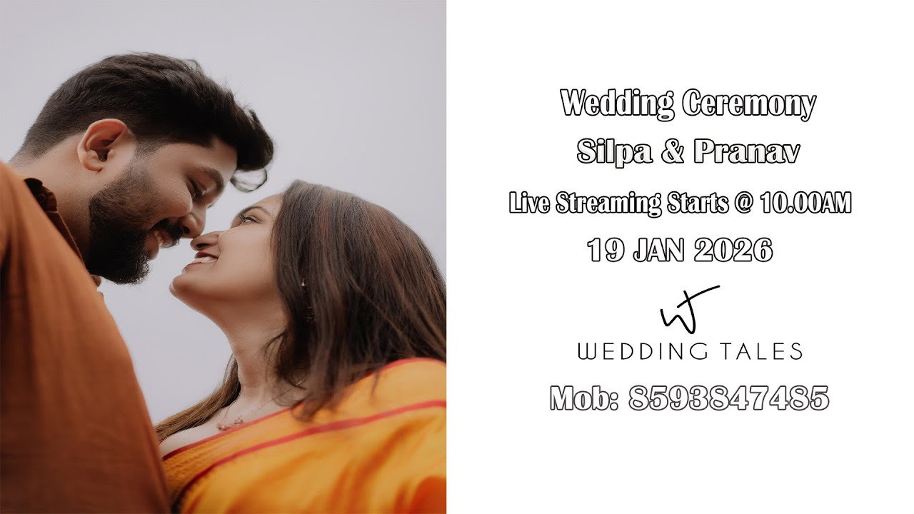 Wedding Tales | Silpa & Pranav |  📅 Date: 19-01-2020 ⏰ Live streaming starts at 10:00 AM