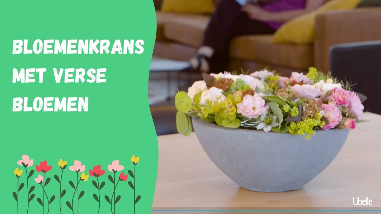 Bloemenkrans met verse bloemen: zo maak je het zelf