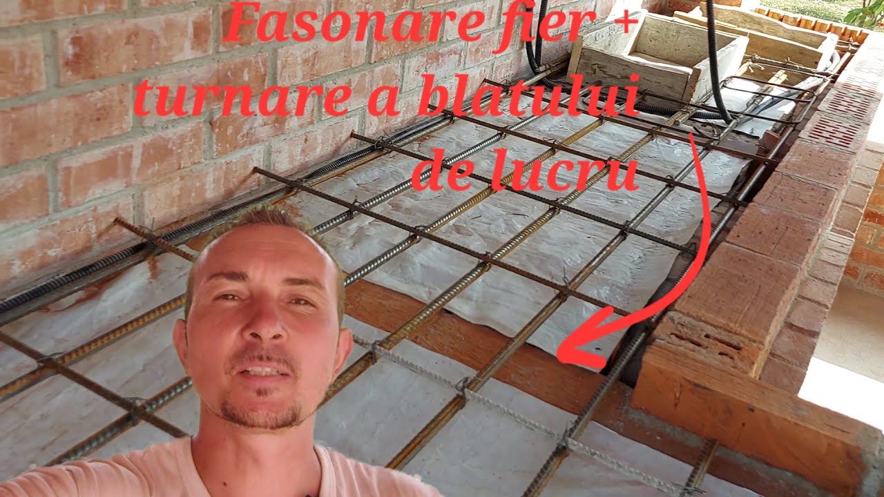 Construcție foișor.Ep 21/Fasonare fier și turnare placă (bancul de lucru)