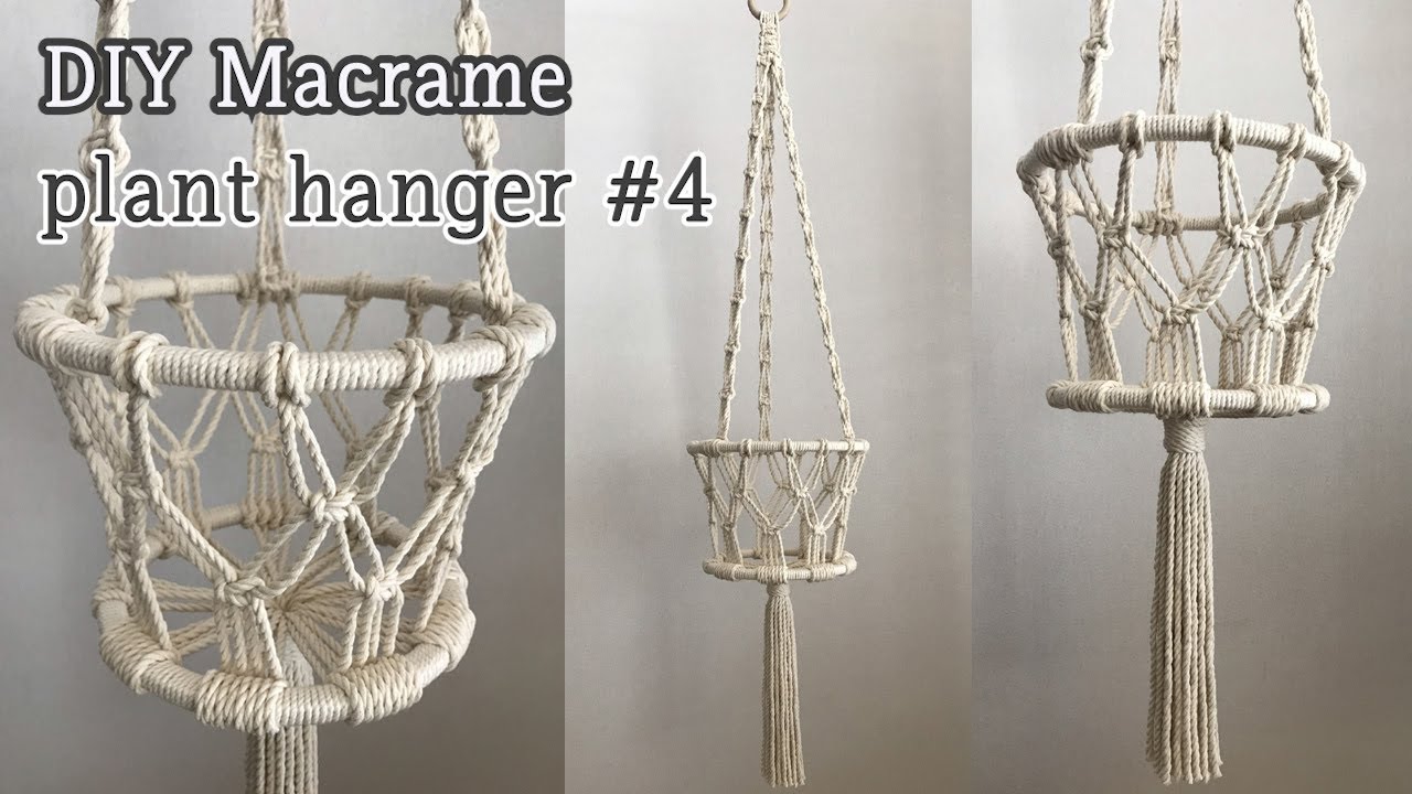 [Eng sub] DIY Macrame Plant hanger #4 / 마크라메 플랜트행거 #4