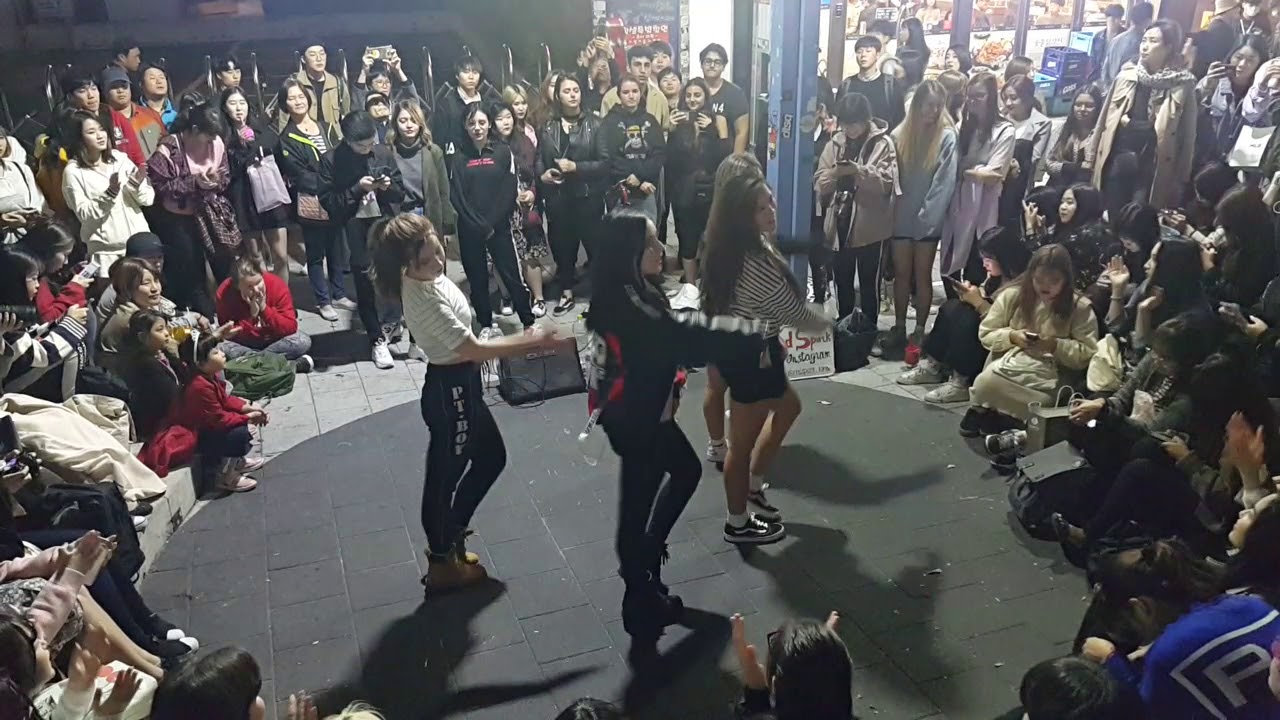 [레드스파크☆REDSPARK]BIGBANG☆뱅뱅뱅☆COVER 홍대버스킹 20181008월 [HONGDAE KPOP STREET DANCE ]