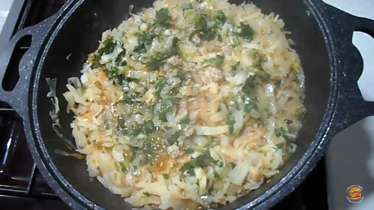 Капуста по домашнему с фаршем