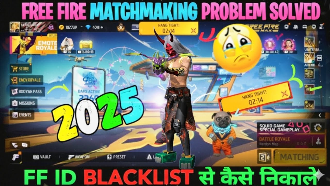 Free Fire Match Starting Problem 2025 😱 | CS Rank & BR Rank Matchmaking Issue Fix 🔥 | ID Blacklist 