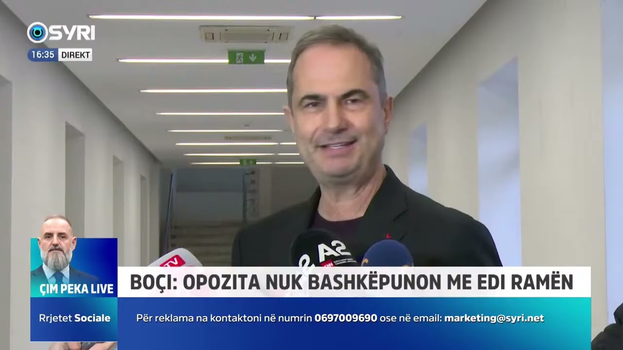 Boçi: Opozita nuk bashkëpunon me Edi Ramën