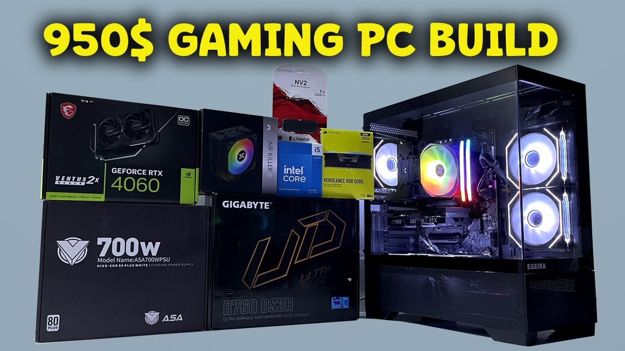 BEST $950 Gaming PC Build -i5 14400F  RTX 4060  (2024)