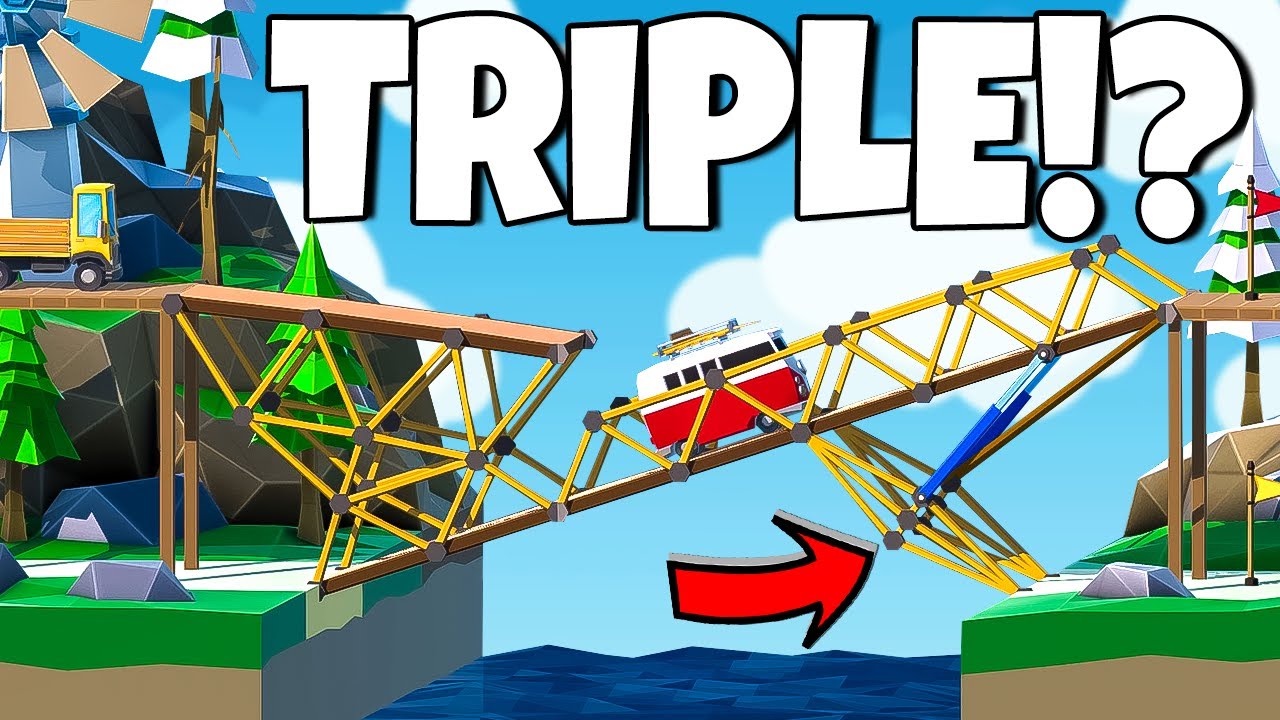 The LEGENDARY TRIPLE MUSCLE returns in Poly Bridge 2!