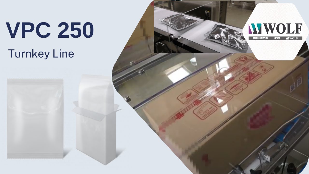 Wolf Packaging Machine VPC 250 Turnkey Line